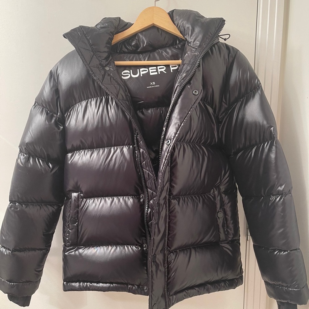 Super puff glossy black XS